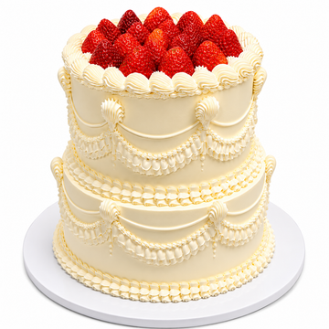 Gâteau aux fraises vintage #VS629