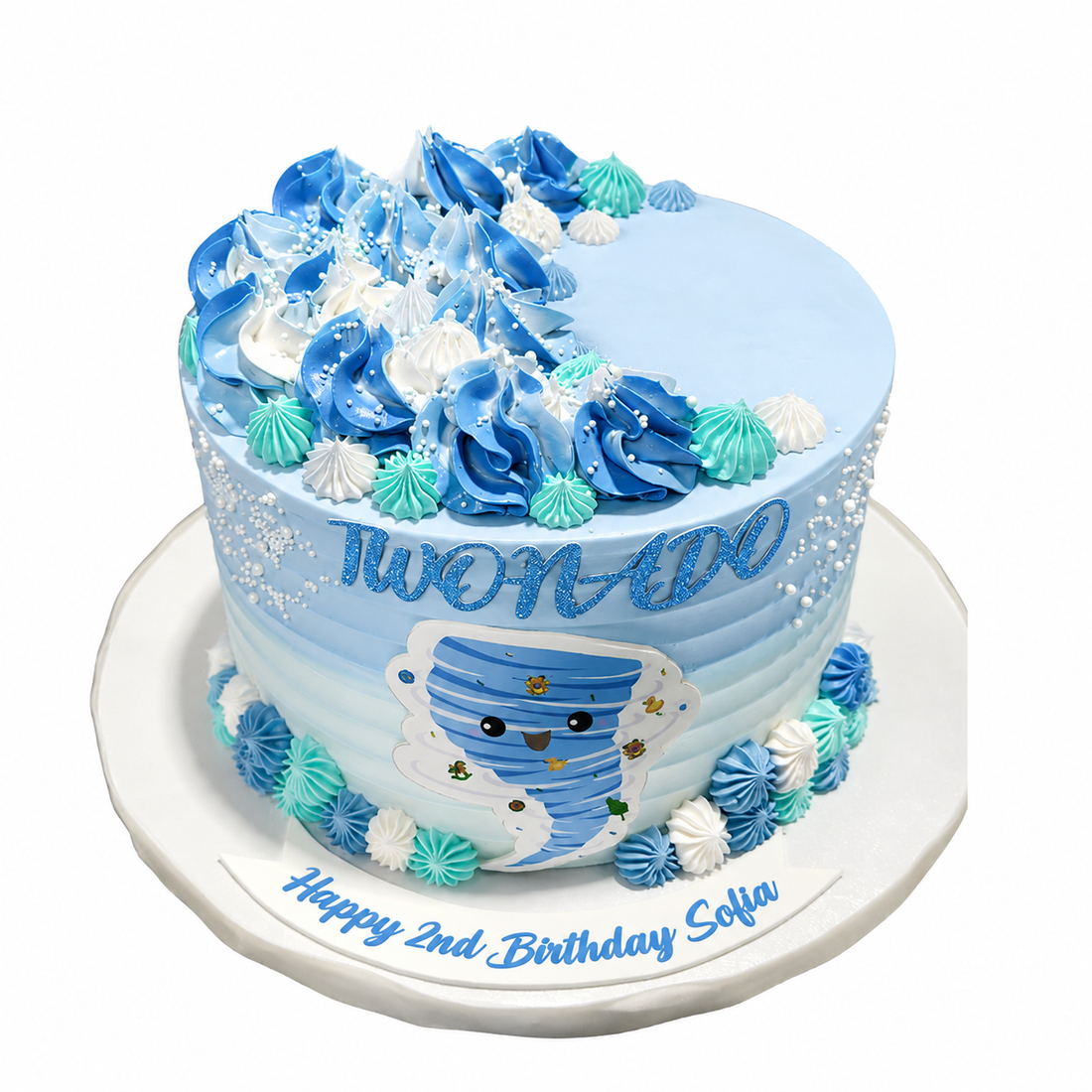 Two-Nado Illustration Cake #PT195