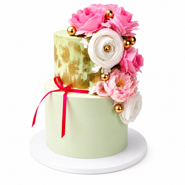 Blush Garden Cake #BG629