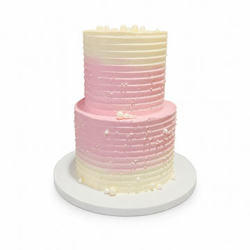 Pink Ombre Pearl Cake #POP0703