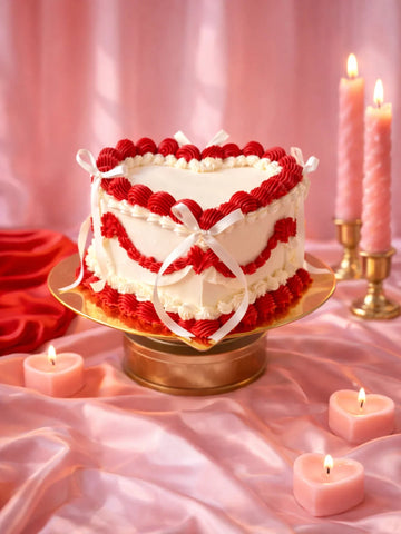 Gâteau Ruban Cœur de Cupidon