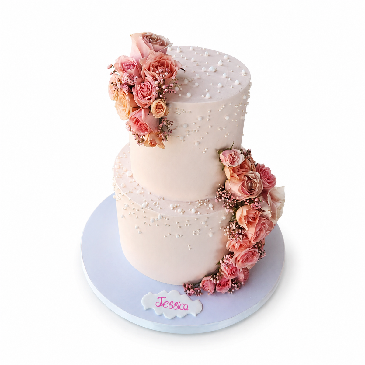 Jessica Blush Rose Cake #JBR0703
