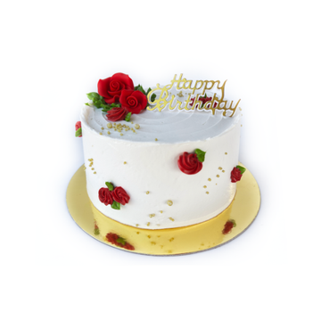 RED ROSE CAKE - Custom Flavour