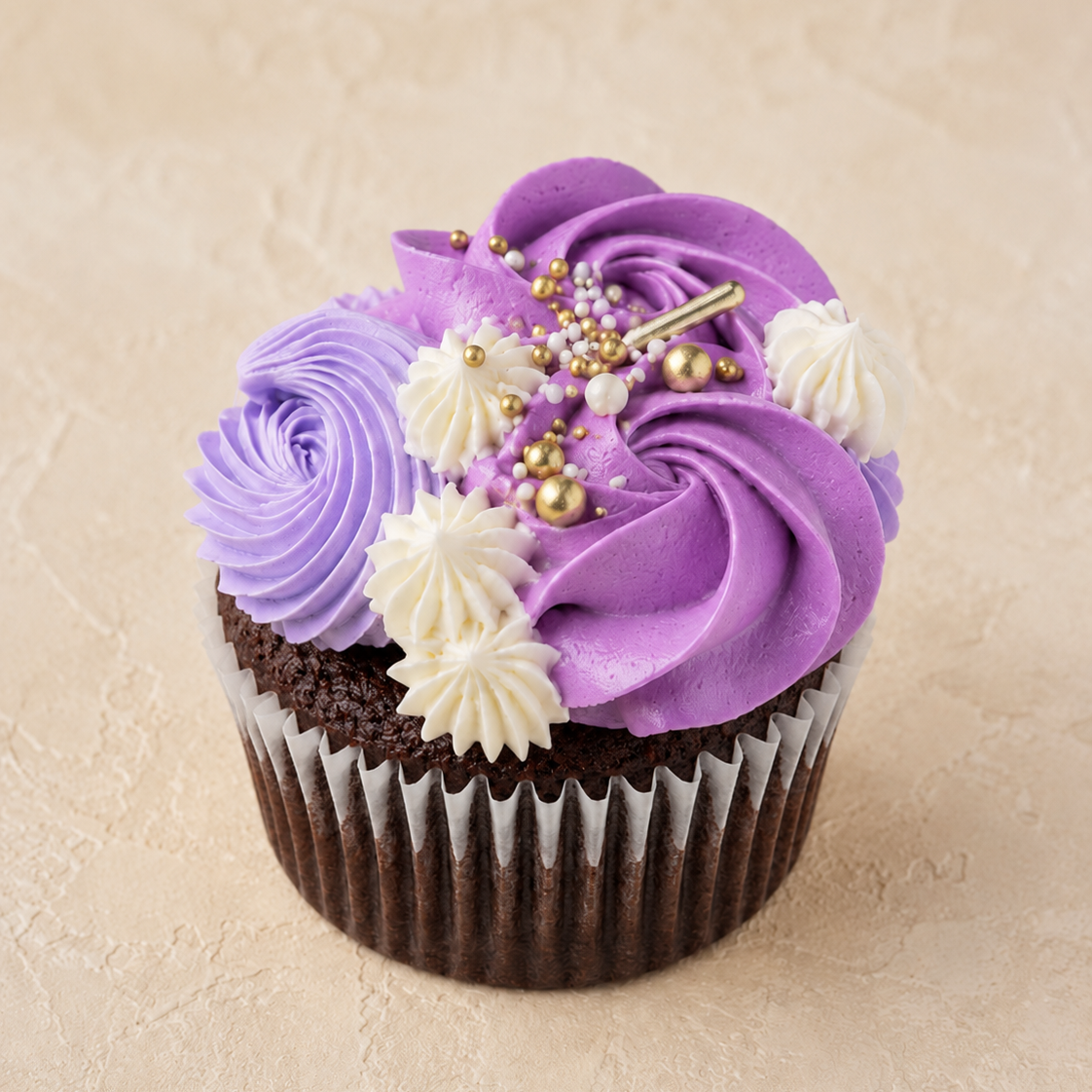 6 cupcakes de luxe à la lavande