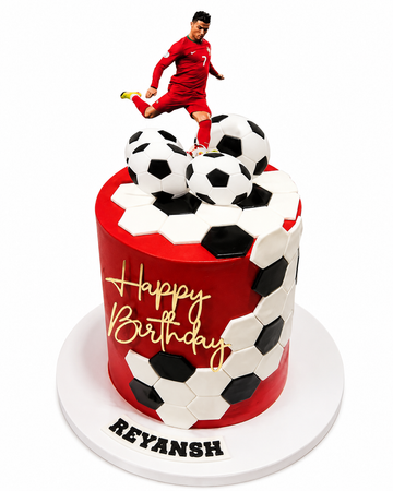 Gâteau d'anniversaire pour fan de foot #FF629