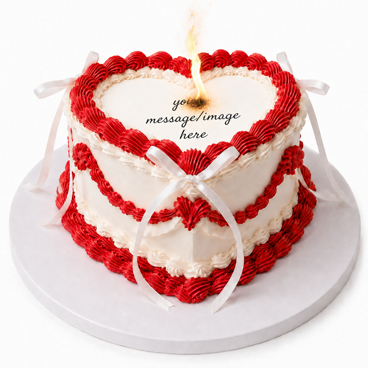Gâteau image BURNAWAY - Cœur