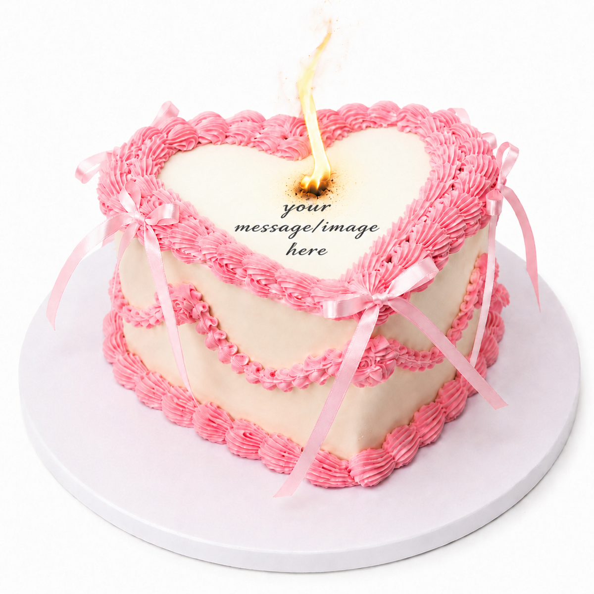 Gâteau image BURNAWAY - Cœur