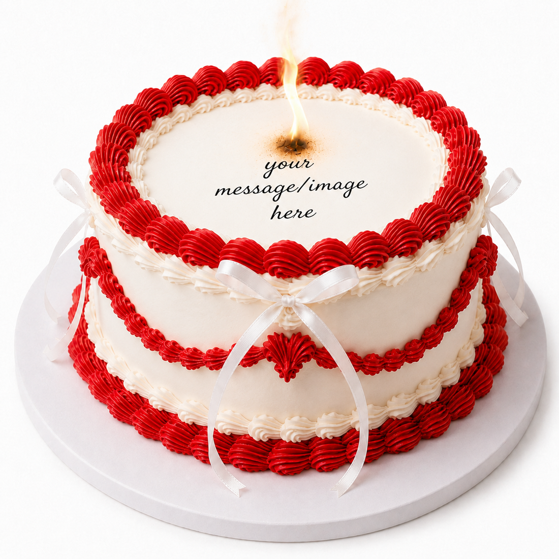 GÂTEAU À IMAGE BRÛLÉE - Rond