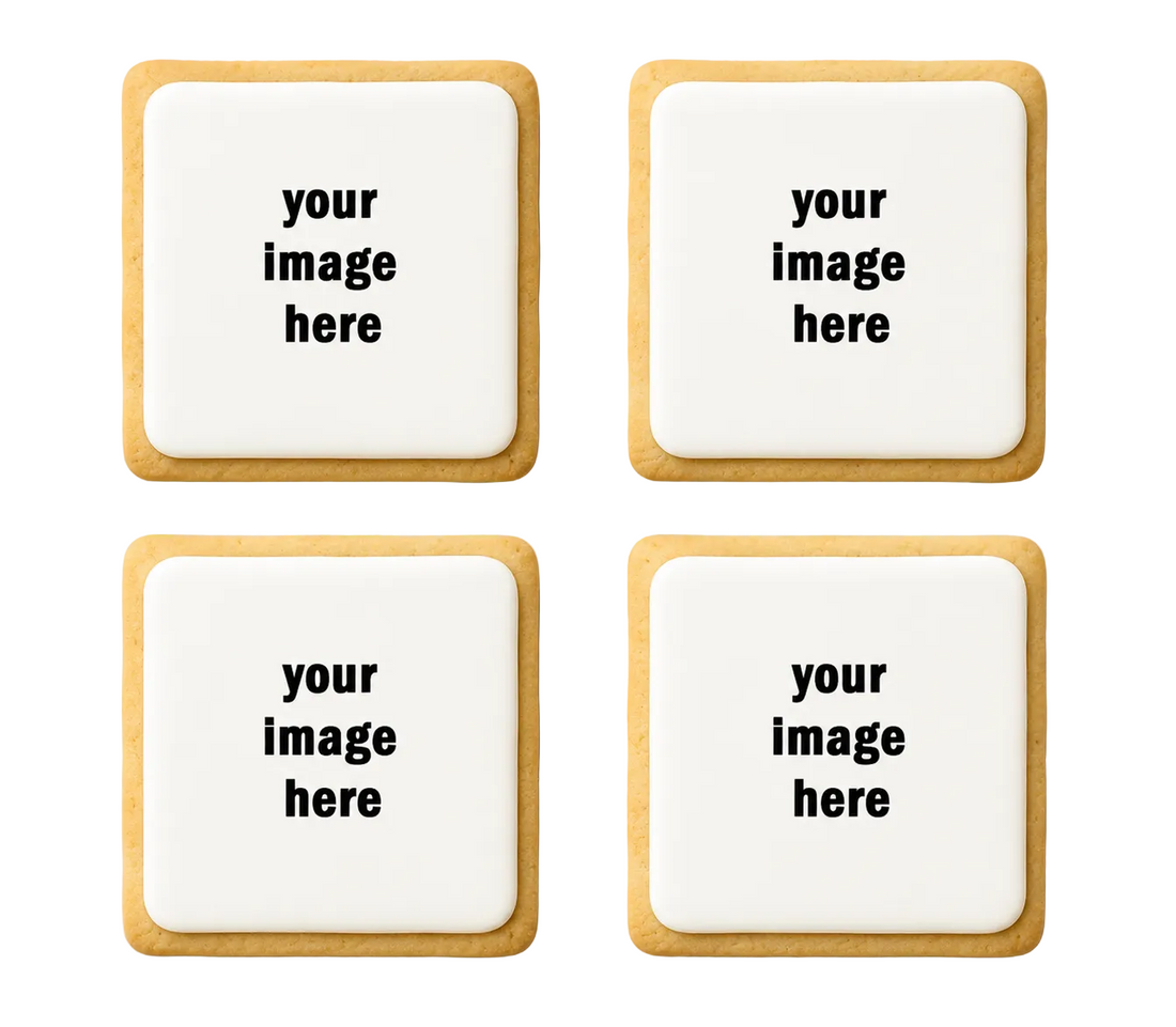8 x biscuits personnalisés avec image comestible