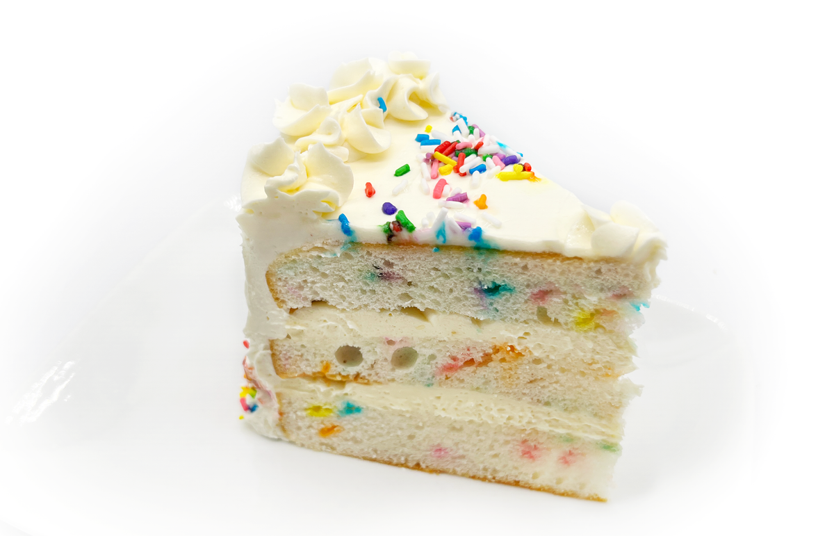 Gâteau confettis d'anniversaire