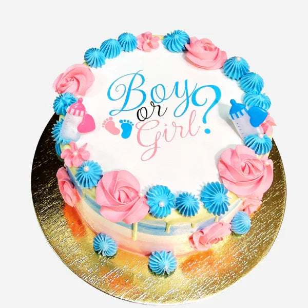 Gender Reveal Cake - Petit Delights