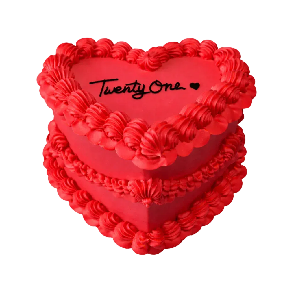 HEART VINTAGE CAKE (Custom).