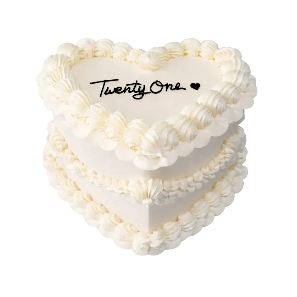 HEART VINTAGE CAKE (Custom).