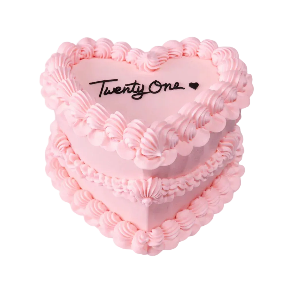 HEART VINTAGE CAKE (Custom).