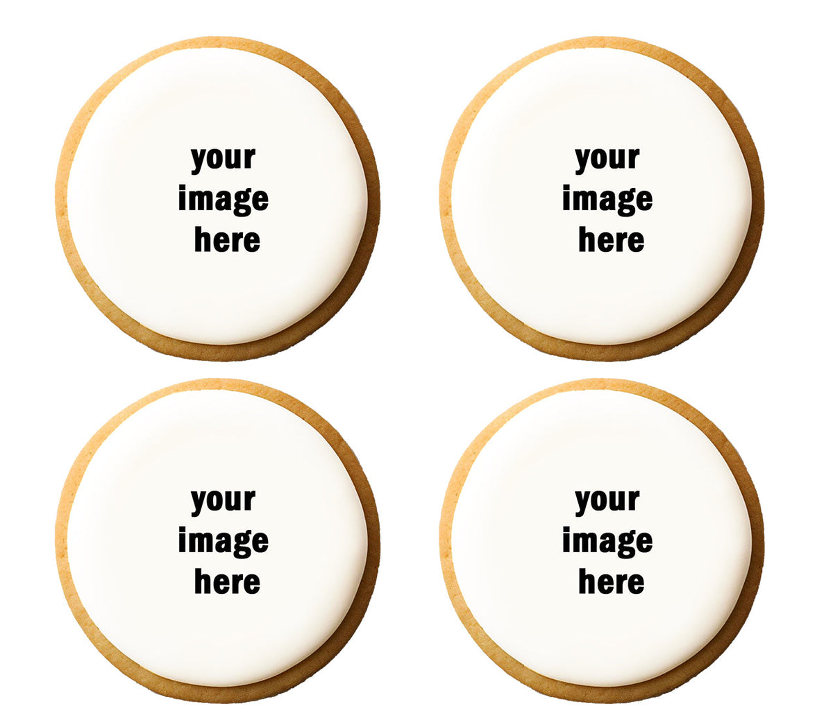 10 x Custom Edible Image Cookies
