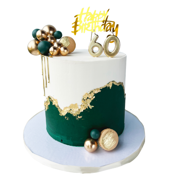 Gâteau Feuille d'Or Émeraude #PT132
