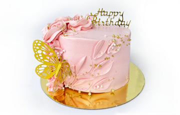 PINK PEARL BUTTERFLY 6" - VANILLA