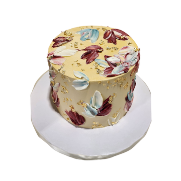 Golden Floral Cake - #GF0724