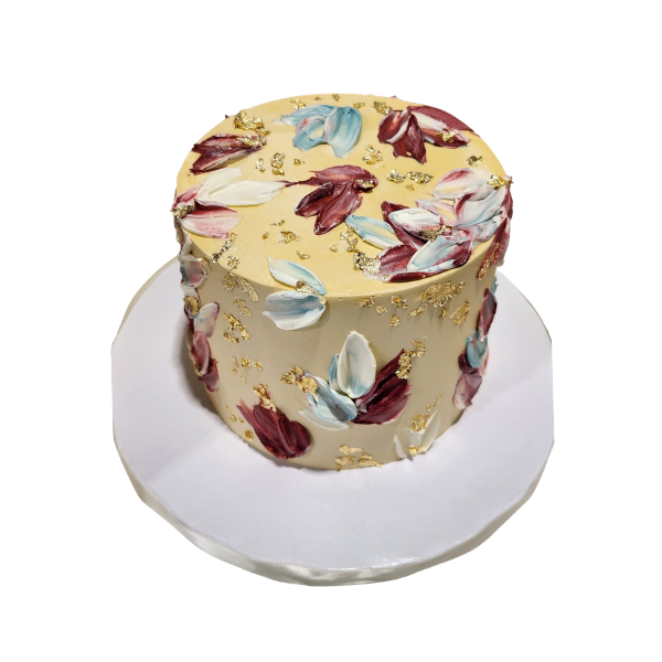 Golden Floral Cake - #GF0724