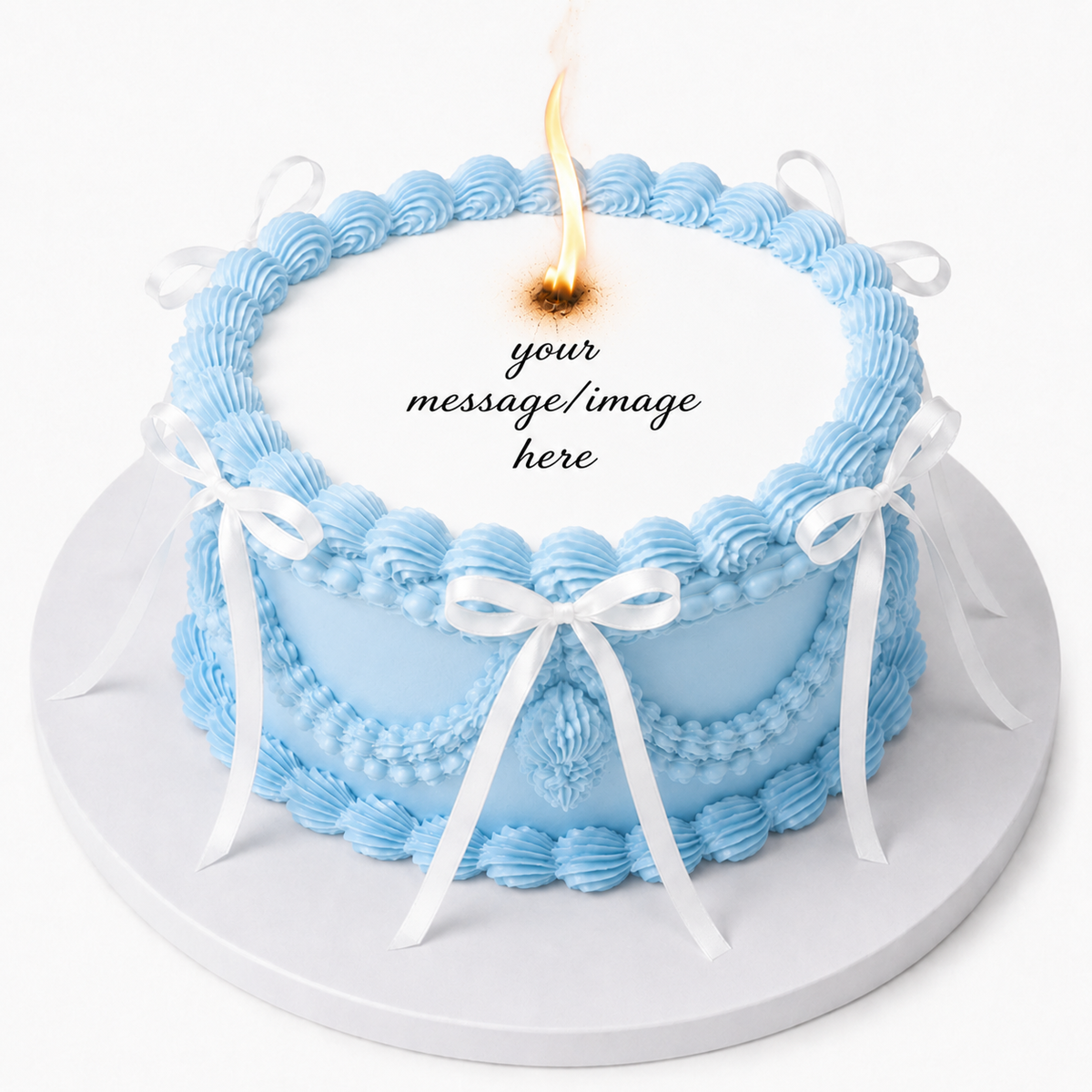 GÂTEAU À IMAGE BRÛLÉE - Rond