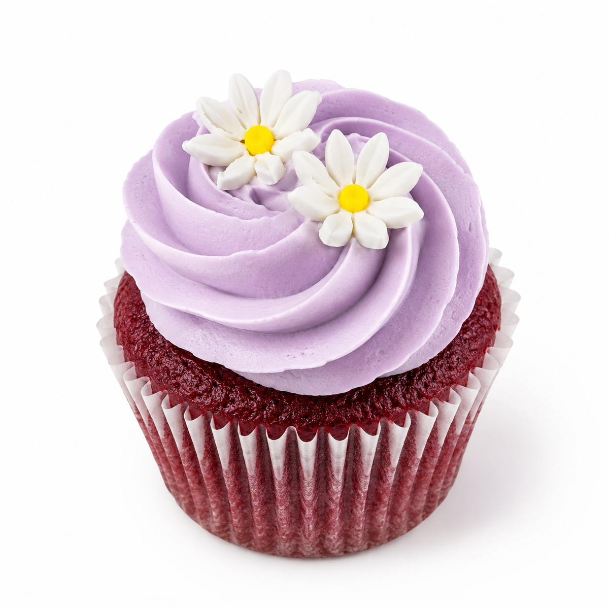 6 x Cupcakes marguerites à la lavande
